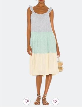 Revolve - Rails Capri Dress in Mixed Rainbow Stripe -XS